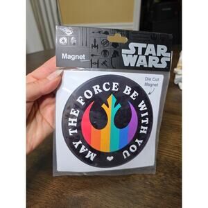 Disney Parks Star Wars May The Force Be With You Car Magnet NEW 5”